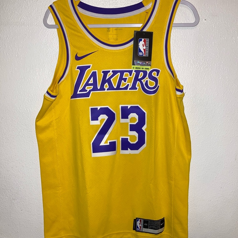 NWT LeBron James Lakers basketball jersey.